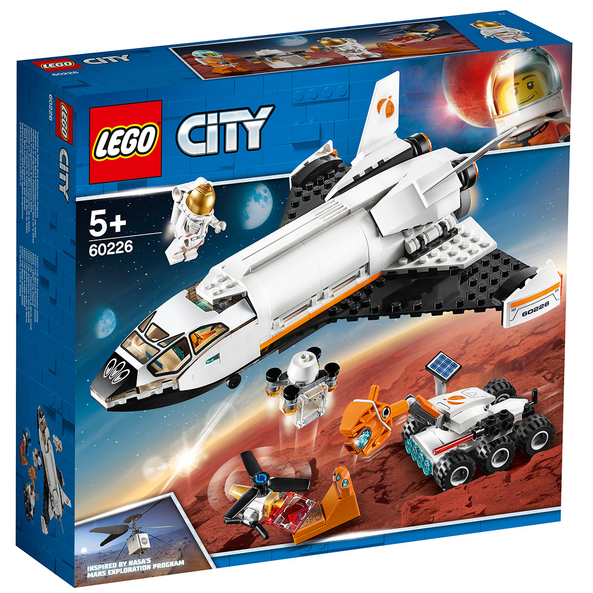 Đồ chơi xếp hình khối xây dựng LEGO LEGO60226 Tàu con thoi thám hiểm sao Hỏa Bán đồ chơi giáo dục cho trẻ em