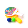 Small handheld cartoon children's racket for table tennis, street toy, set