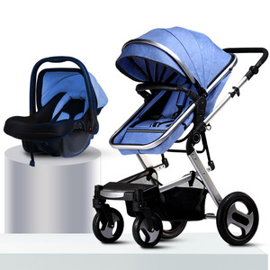 豪威高景观婴儿手推车可坐躺四轮避震折叠双向bb宝宝儿童婴儿推车