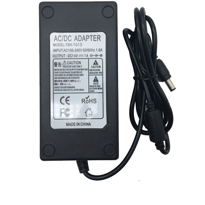 厂家直销 16V1A电源适配器 开关电源 LED灯带电源 LDE照明电源