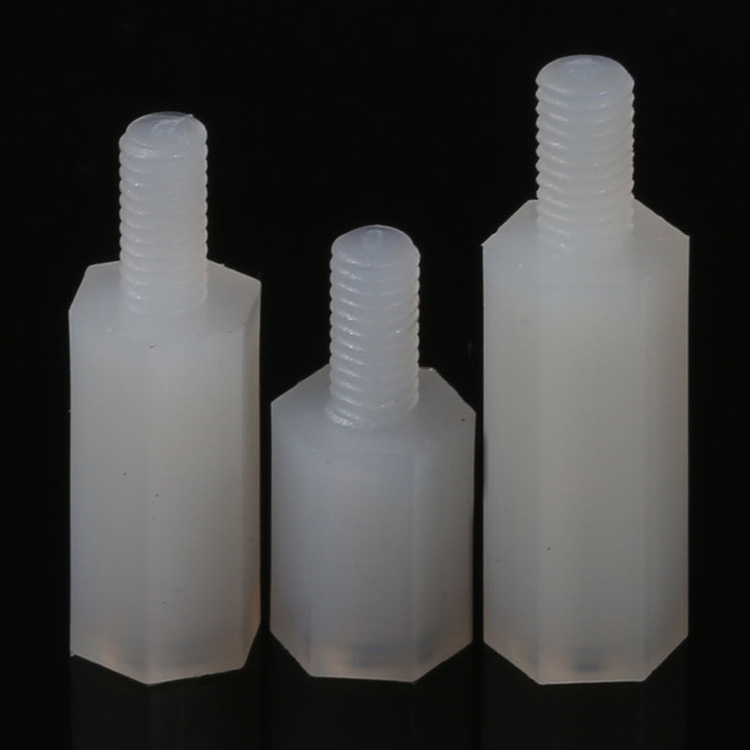 M2 M2.5 M3六角尼龙柱 单头隔离柱 支撑住间隔柱 尼龙塑料支撑柱