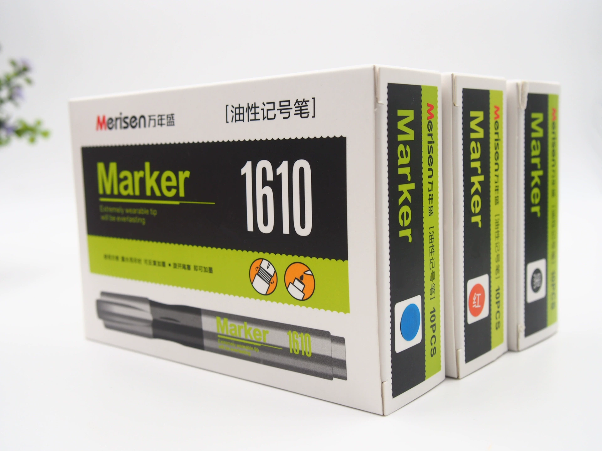 Чернильный маркер Wanniansheng 1610, маркер без выцветания с одной головкой