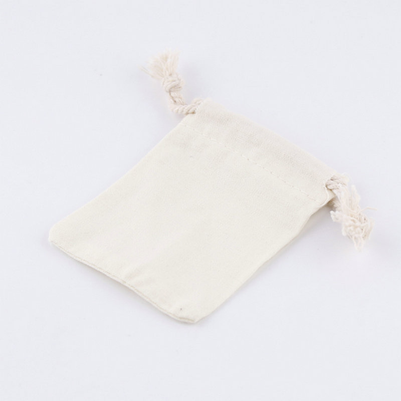 厂家供应 米黄色棉布袋 束口印花棉布袋 拉绳束口购物袋订制