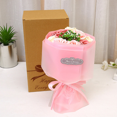 new pattern Cross border Hand tied bouquet Manufactor Direct selling Soap flower customized Christmas Valentine's Day rose gift