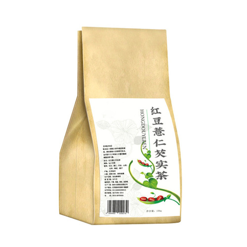 Red Bean Coix Seed Euryale Tea 150g Red Bean Herbal Tea Bag OEM Processing Custom Coix Seed Tea