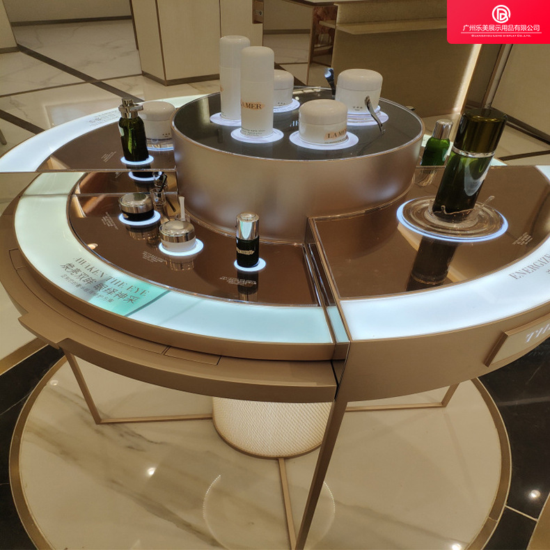 韩式化妆品展示用柜厂家订做木质烤漆高柜背柜中柜