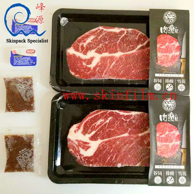 牛肉真空贴体包装机包装图片