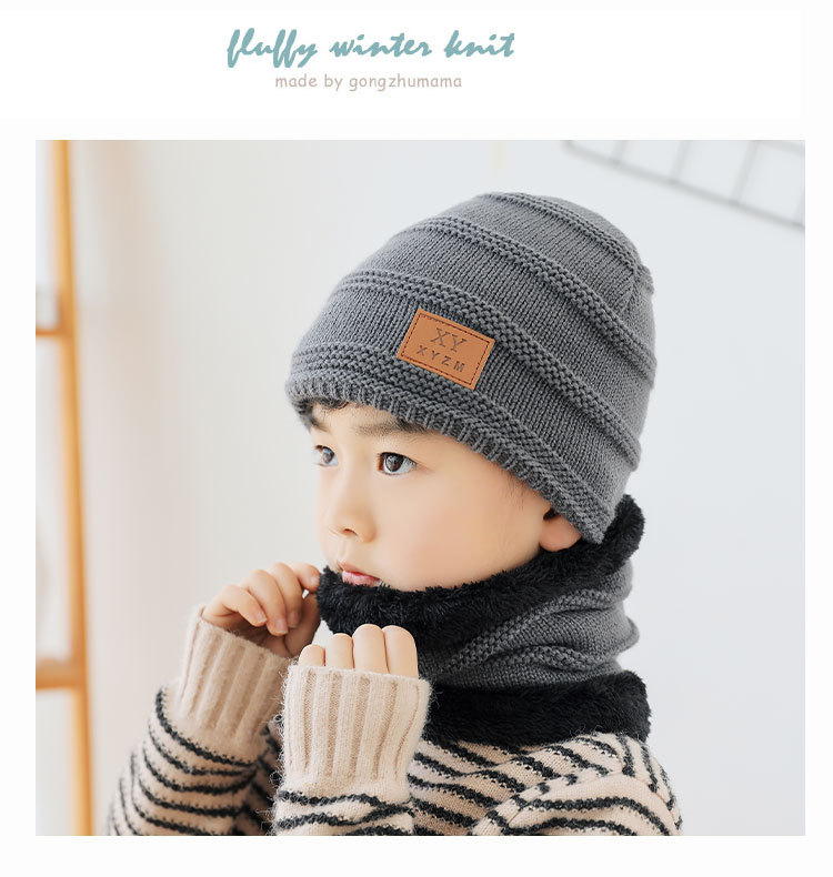Kid's Men's Simple Style Letter Wool Cap display picture 3