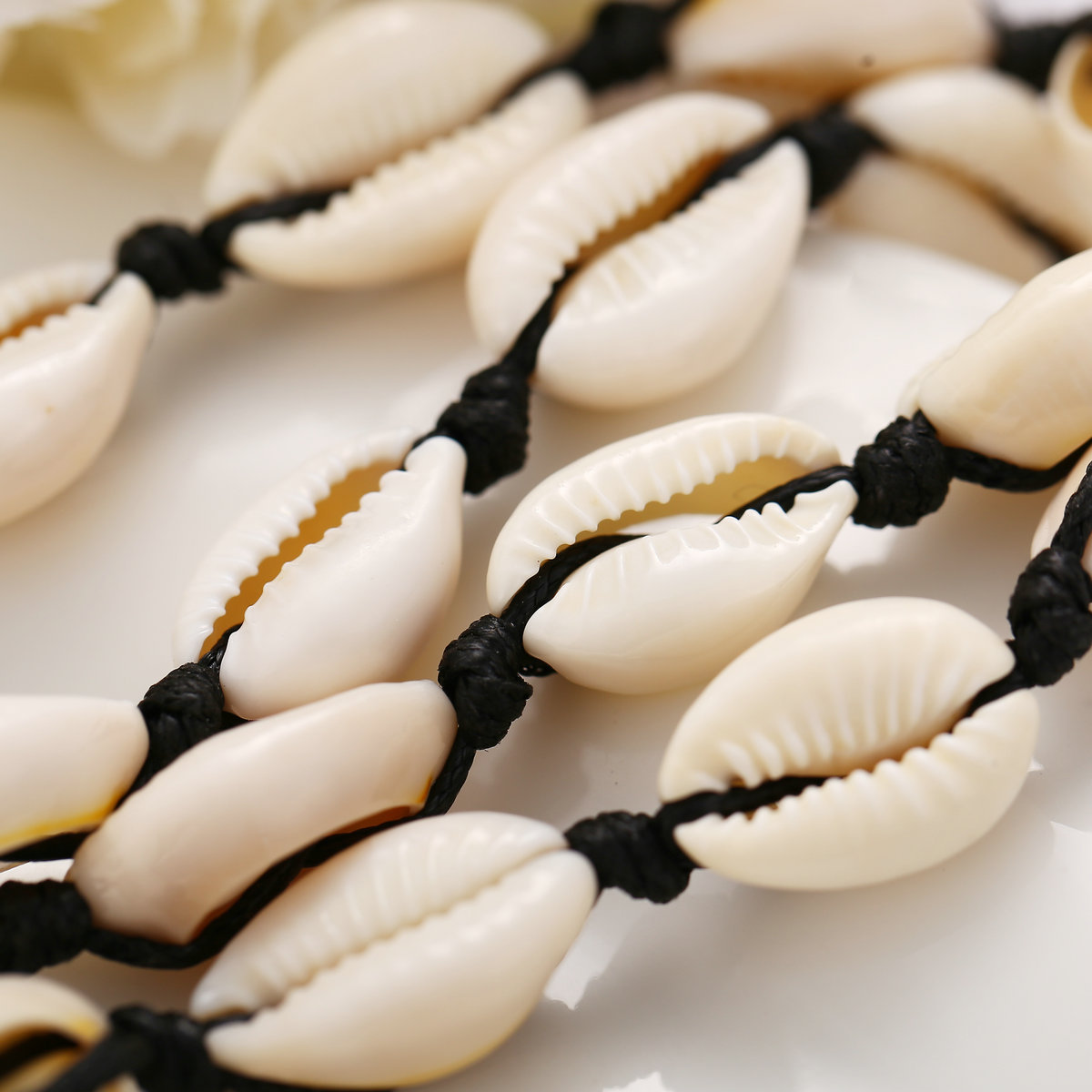  shell necklace creative retro simple shell pearl neck chain_voghion.com