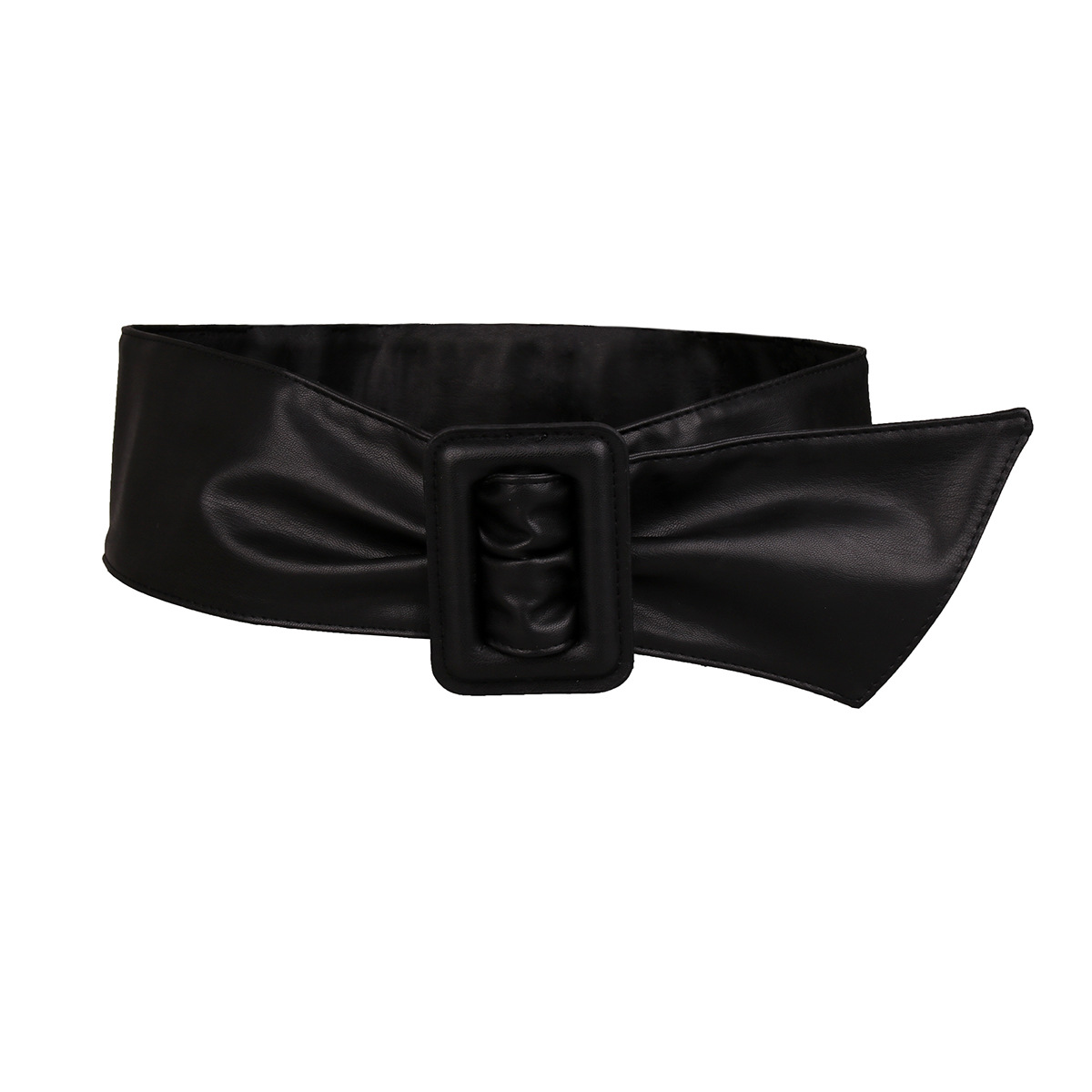 new pattern Girdle black Bag buckle Versatile Imitation leather atmosphere grace lady belt Soft belt