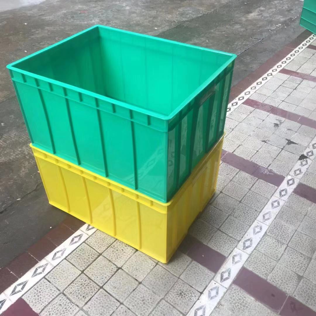 供应工业隔塑箱 多颜色加厚车间物料运输框 塑胶烫金LOGO包装箱