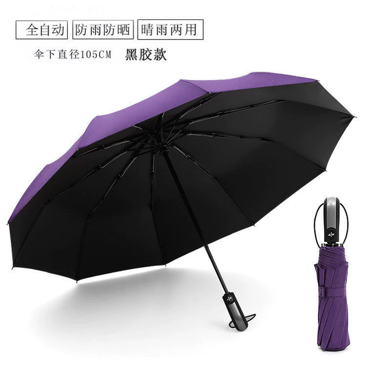 Automatic Solar Umbrella, UV Sun Protection, Fully Automatic Foldable, 8 or 10 Ribs