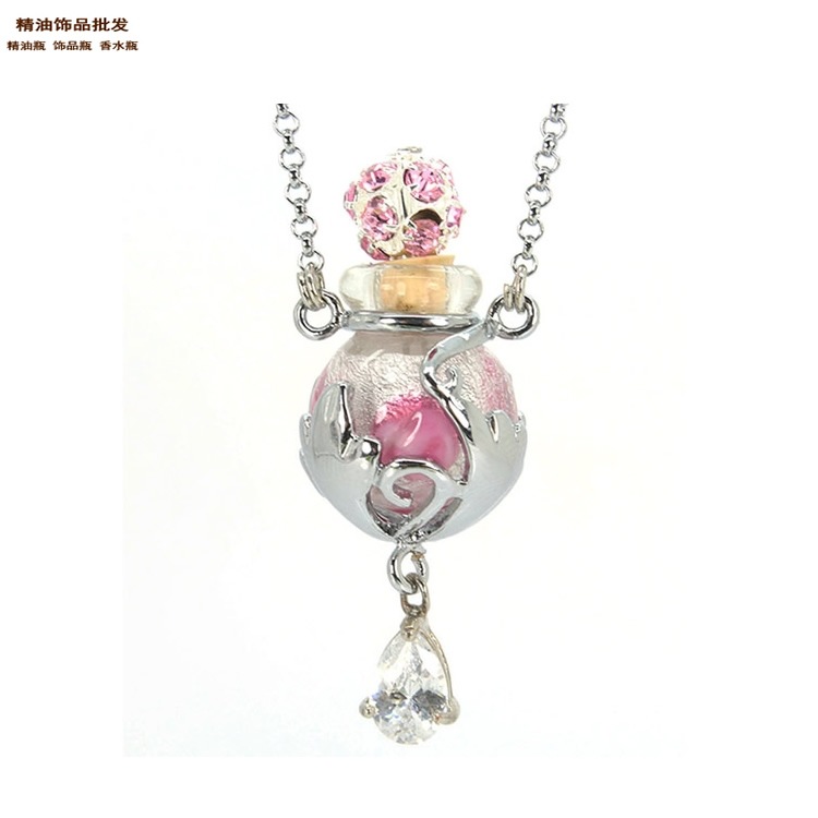 中国精油饰品网幻彩玫红瓶流星花园项链吊坠2.jpg