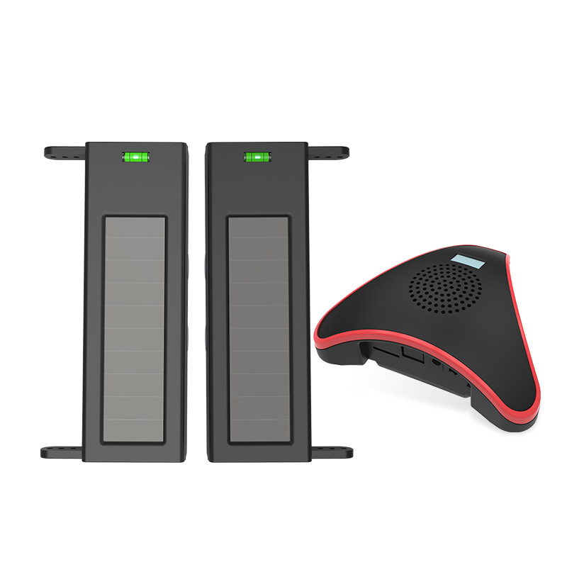 室外防水2光束太阳能无线红外对射 围墙周界入侵防盗报警系统