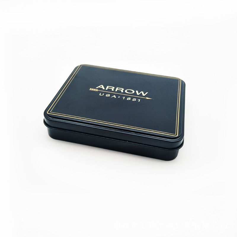 马口铁钱包罐 方形铁盒 男士皮夹包装铁罐 热销款高档礼品盒