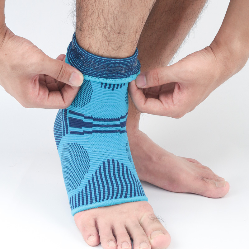 批发针织运动护踝篮球足球登山护具透气加压防扭伤护脚腕套袜代发