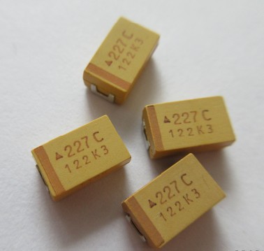 贴片钽电容16V220uF 227C D型 D7343 黄色
