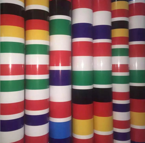 Car Three-Color Stripes Decal Sticker M Germany France Flag Three-Color Hood Decal 15cm