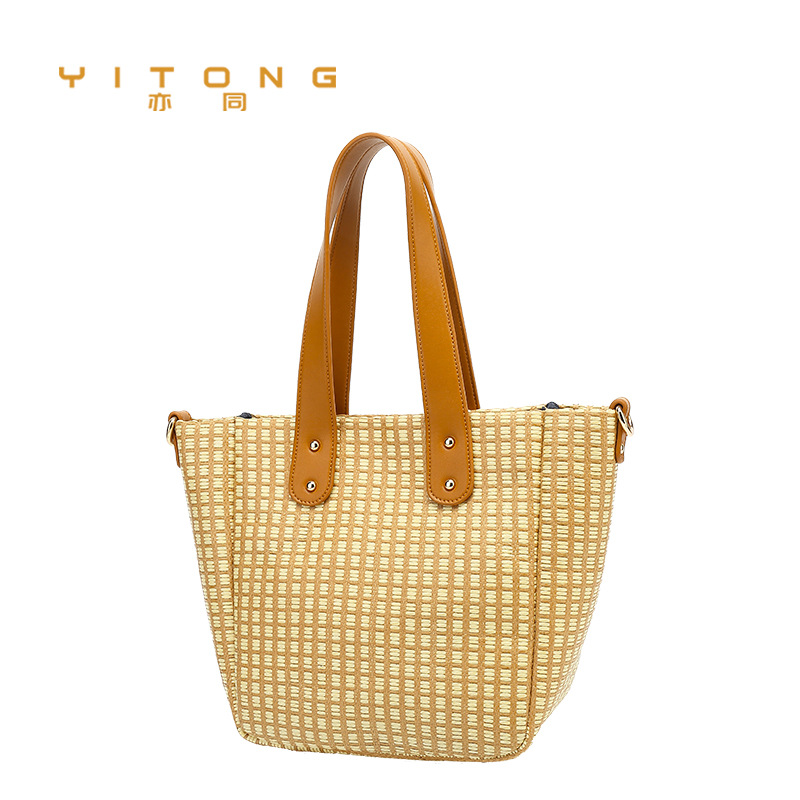 2019 new pattern fashion Rattan seats Woven bag Versatile Messenger Mat One shoulder Makeup Female bag Straw Rattan Bag
