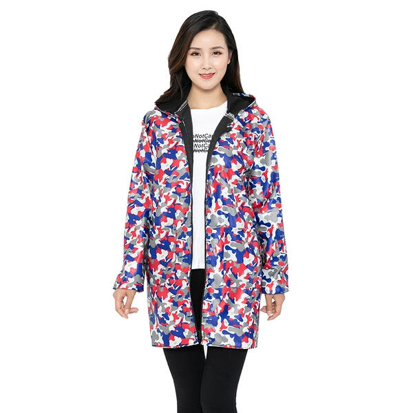 Red and blue camouflage