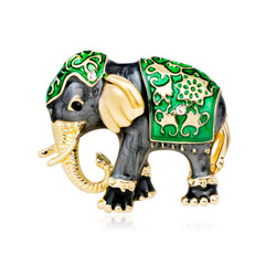 新款 暴走的大象 滴油胸針 異國風情自然唯美生日佳品速賣通熱賣