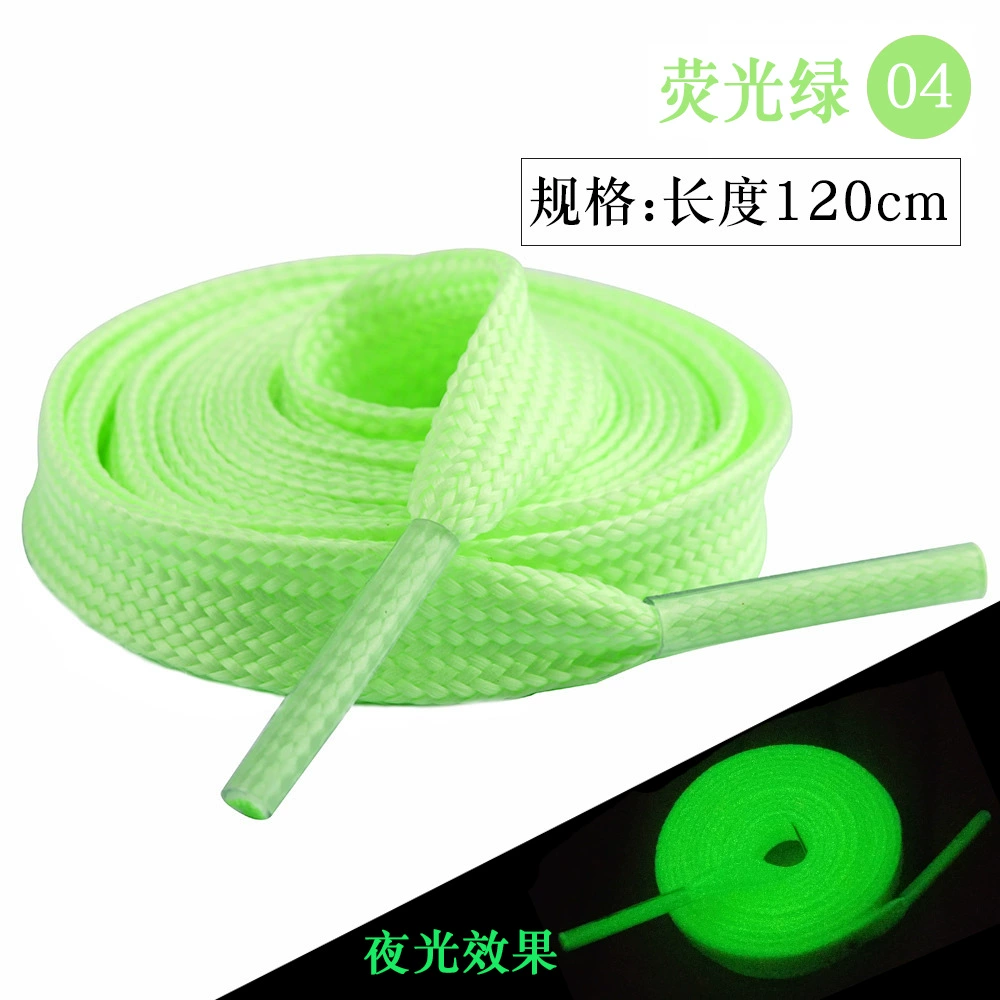 Glow-in-the-Dark Shoelaces, Fluorescent Trend, 50–120 cm, Multi-Color Fashion Laces