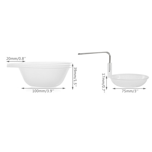 Cross-border wholesale outdoor bowl set pot tableware accessories portable PP transparent bowl camping barbecue mini plastic bowl