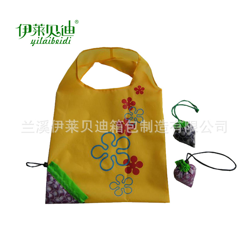 现货供应水果袋葡萄袋 礼品促销葡萄袋 折叠购物袋厂家可印logo