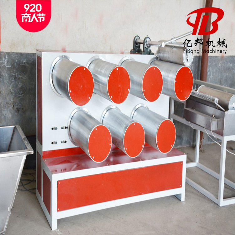 莱州亿邦船上用亚麻绳拉丝机聚乙烯聚丙烯圆丝拔丝机设备组