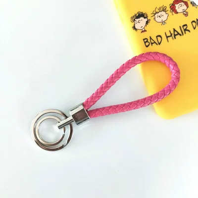 Woven keychain, polyurethane bag, pendant