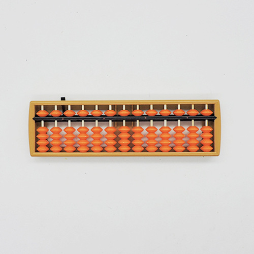 13-digit 5-bead abacus with clearing device, abacus for primary school students to practice mental arithmetic, direct sale of children's abacus