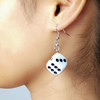 Personality Creative INS Wind Dice Earrings Girl Busudi Personal Cold Wind Dice Ear Recommendation Recommendation