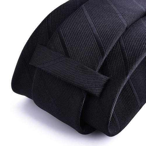 Men's Formal Business Tie 8CM Wedding Red Business Wear Group Black Stripe Factory Wholesale Work