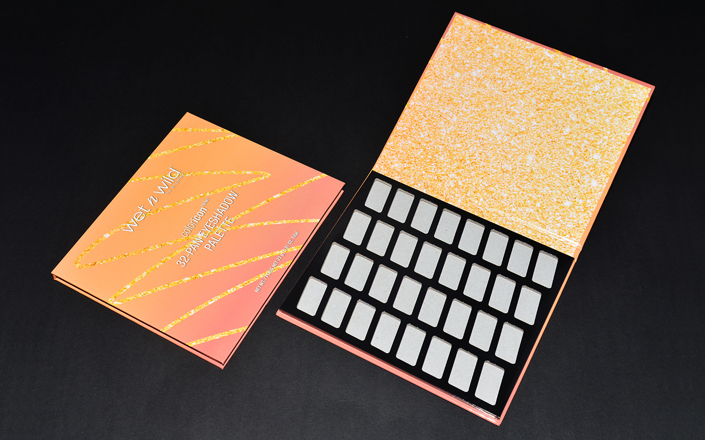 定制透明天窗眼影盒彩色翻盖纸盒唇彩眼影美甲纸质化妆品包装盒.