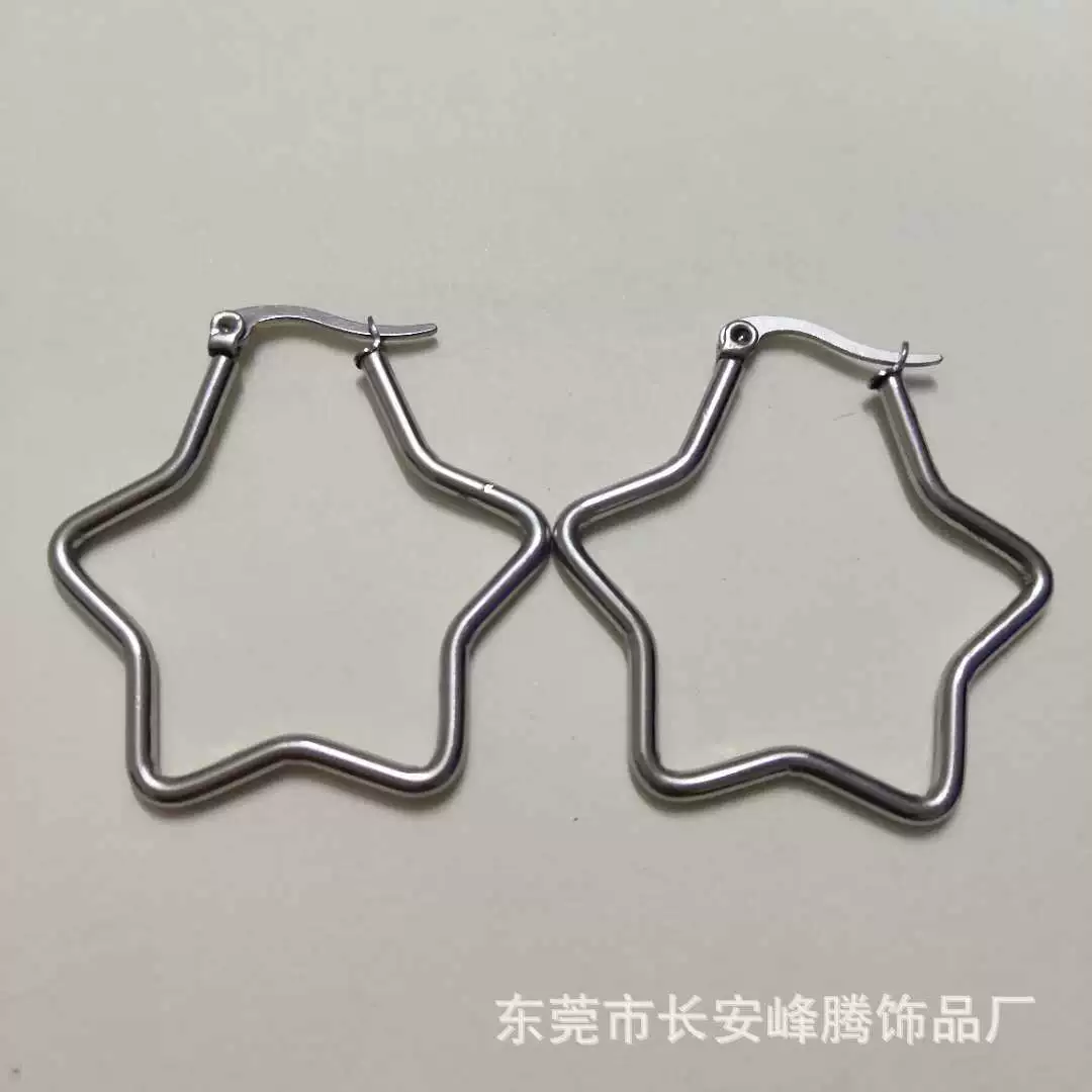 Ф fashionable earrings stainless steel, European style