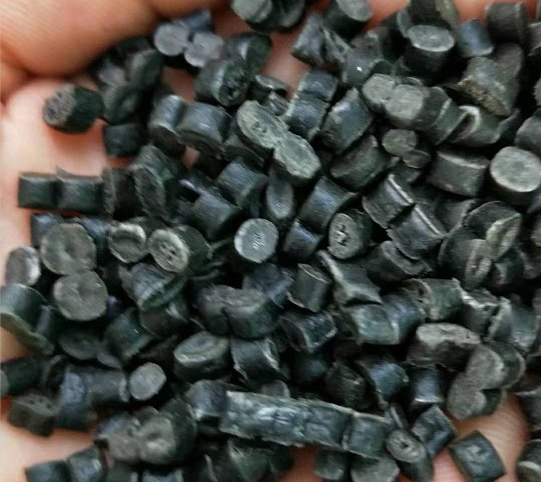 PC/ABS黑色再生料颗粒回料环保阻燃注塑耐高温适纸厂颗粒合金塑料