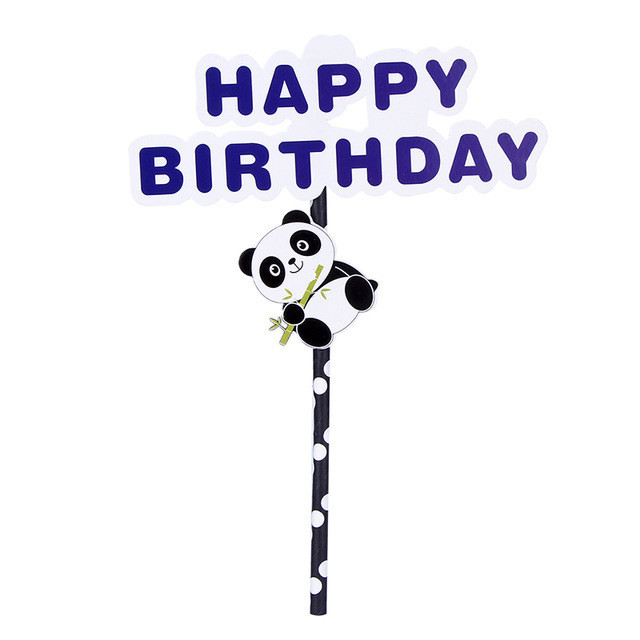 Birthday Panda Paper Party Tableware 1 Set display picture 3