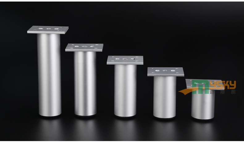 橱柜脚家具脚铝合金沙发脚可调脚圆形浴室柜脚床脚支撑