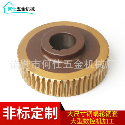 厂家加工定做铜蜗轮 蜗轮蜗杆批量生产各类牌号铜94 10-1翻砂铸造
