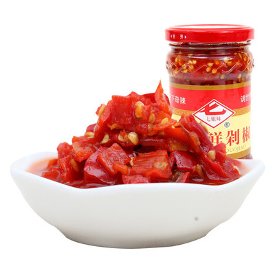 蒸鱼剁椒 270克X2瓶红辣椒调料酱辣椒酱 杭州特产鲜剁椒|ru