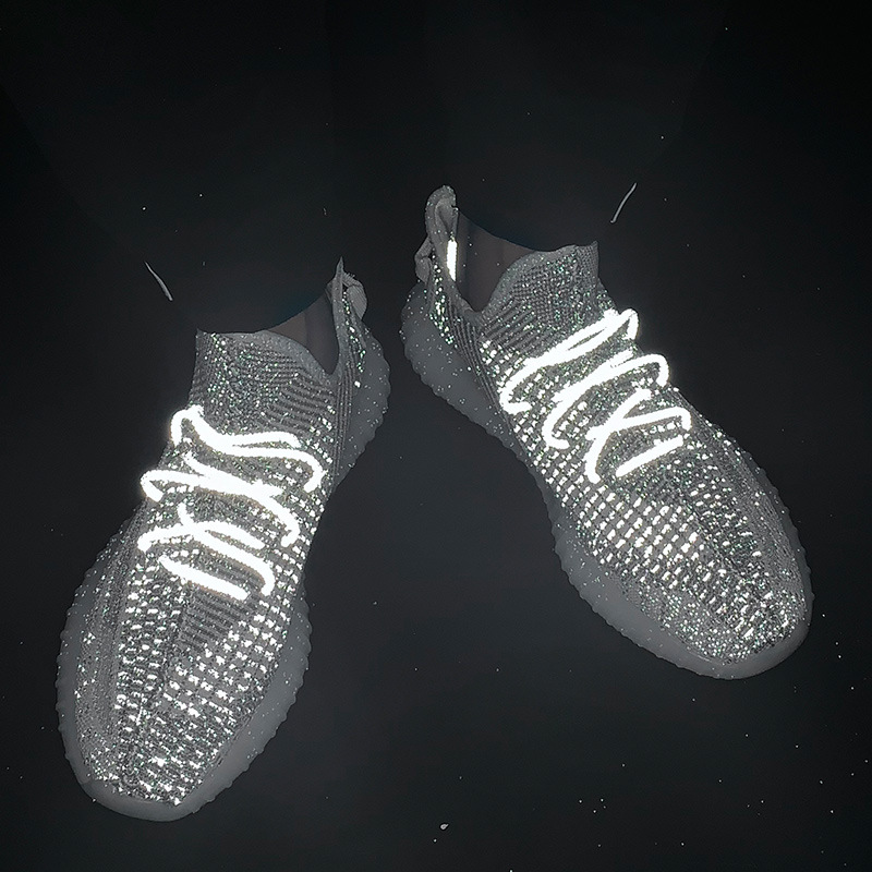 椰子鞋男350v2满天星天使反光运动鞋休闲跑步鞋子男飞织透气潮鞋