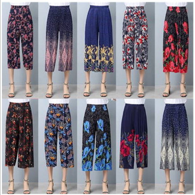 冰丝定位花裙裤