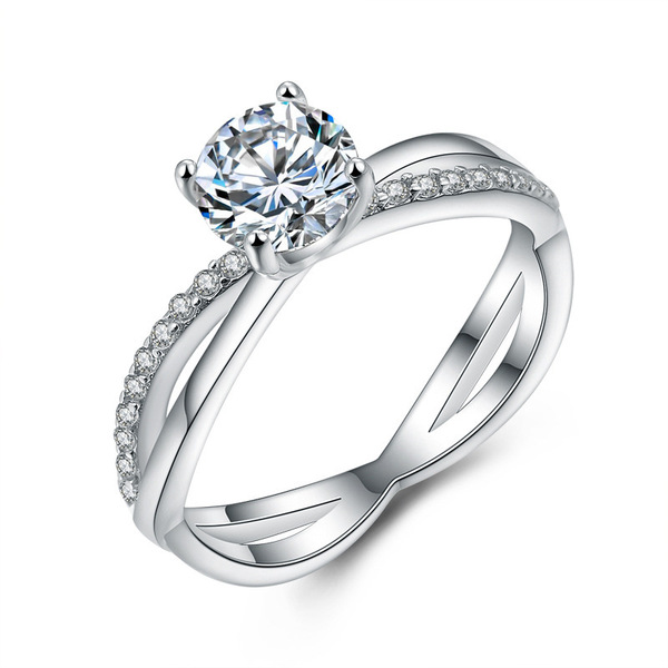 Fashionable trend platinum wedding ring