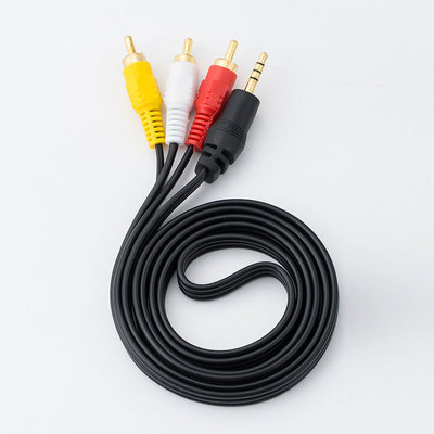 Manufactor Direct selling OFC 3.5mm Turn Lotus 2RCA Audio connection AV Line Three-tone Line frequency