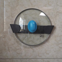 简约锅盖架壁挂式家用 免打孔 厨房收纳置物架 可调收缩锅盖架