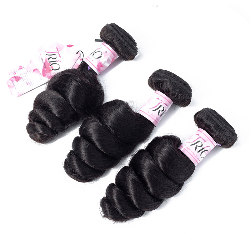 8A human hair loose wave real wig hair w...