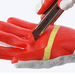 牛郎星膠片手套帶膠耐磨防滑防割加厚浸膠橡膠皮建築工地勞保