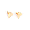 Triangle, brand small earrings, simple and elegant design