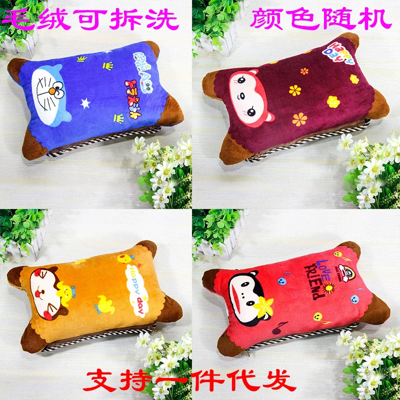 Plush water container, toy, removable cute hand warmer with zipper