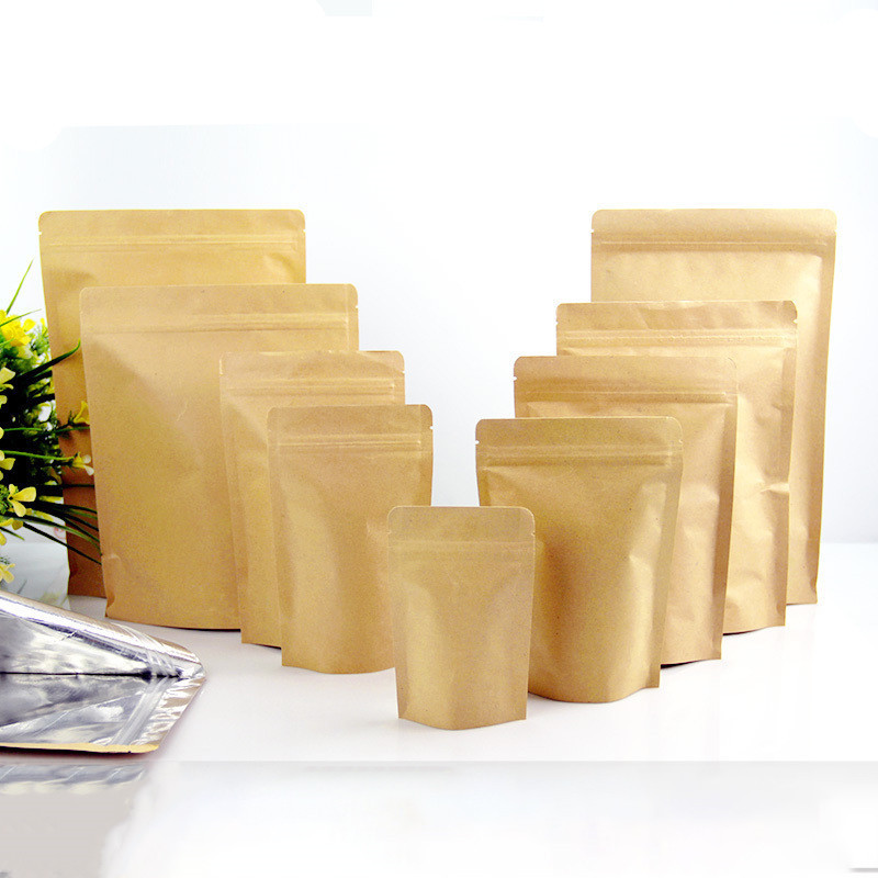 Kraft paper Independent Self sealing bag 15*24 food Tea aluminum foil Customized Packaging bag Customized 1